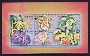 Гамбия, 2003, Орхидеи, лист